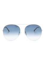 Gucci Eyewear lunettes de soleil à monture pilote - Bleu - thumbnail