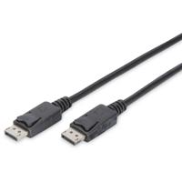 Digitus DB-340100-030-S DisplayPort-kabel DisplayPort Aansluitkabel DisplayPort-stekker, DisplayPort-stekker 3.00 m Zwart Vergulde steekcontacten, Folie - thumbnail