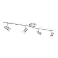 Home sweet home LED opbouwspot Cilindro 4 lichts ↔ 81 cm - mat staal