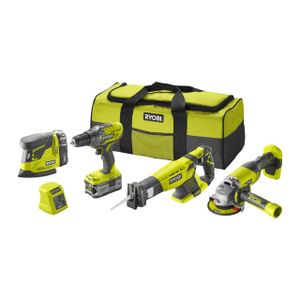 Ryobi R18CK4E-242S | 4-delig ONE+ 18V Accu Combokit 5133004757