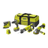 Ryobi R18CK4E-242S | 4-delig ONE+ 18V Accu Combokit 5133004757 - thumbnail