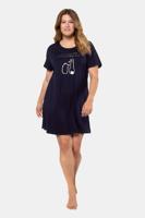 Ulla Popken Nachthemd, korte mouwen, zijsplitten - Grote Maten