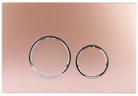 StarBlueDisc Doppio 50 bedieningspaneel rose gold/glans chroom voor Geberit Sigma 12cm (UP320) - thumbnail