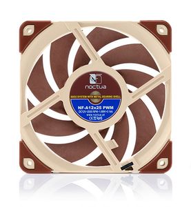 Noctua NF A12x25 PWM Computer behuizing Ventilator 12 cm Beige, Rood