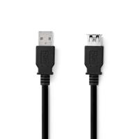 USB-Kabel | USB 3.2 Gen 1 | USB-A Male | USB-A Female | 5 Gbps | Vernikkeld | 3.00 m | Rond | PVC | - thumbnail