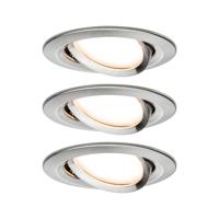 Paulmann 93878 Coin Slim LED-inbouwlamp Set van 3 stuks LED LED vast ingebouwd 18 W IJzer (geborsteld) - thumbnail