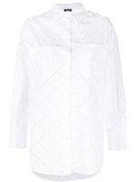 Kiton chemise à détails de perforations - Blanc - thumbnail