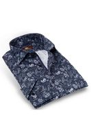 Circle of Gentlemen Slim Fit Overhemd Marine, Motief - thumbnail