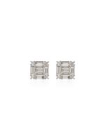 SHAY puces d'oreilles en or blanc 18ct ornées de diamants - Argent - thumbnail