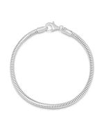 Nialaya Jewelry bracelet en chaîne ronde - Argent