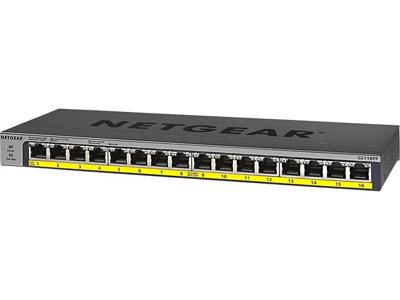 GS116PP - Switch - onbeheerd - 16 x 10/100/1000 (PoE+) - desktop, rack-uitvoering, wandbevestiging - PoE+ (183 W) - gelijkstroom GS116PP - Switch - onbeheerd - 16 x 10/100/1000 (PoE+) - desktop, rack-uitvoering, wandbevestiging - PoE+ (183 W) - gelijkstroom