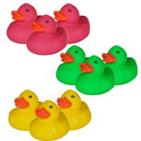 Rubber badeendjes - 18x stuks - badkamer fun artikelen - size 5 cm - kunststof