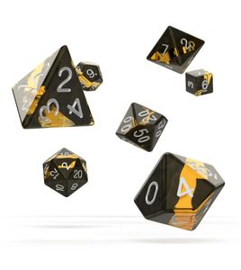 Oakie Doakie Dice RPG Set Enclave - Amber (7)