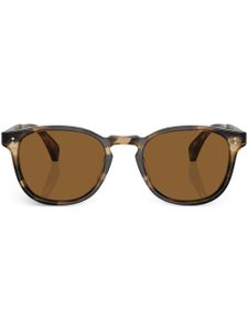 Oliver Peoples lunettes de soleil Finley à monture ronde - Marron