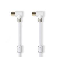 Nedis Coax Antennekabel 100 dB Male - Female 5 Meter Wit