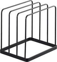 Yamazaki 5053 TOWER Tray Stand, black, Steel, 19.5 x 16 x 19.5 cm