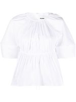 Jil Sander blouse plissée à découpe au dos - Blanc - thumbnail