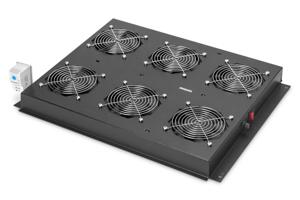 Digitus DN-19 FAN-6-SRV-B 19 inch 6 x Ventilator voor patchkast 1 HE Zwart