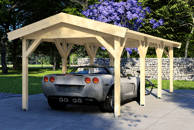 Carport 300x700 cm zadeldak- Zadeldak- - Van Kooten - Van Kooten