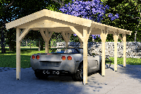 Carport 300x700 cm zadeldak- Zadeldak- - Van Kooten - Van Kooten