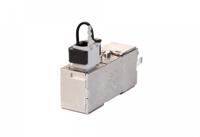 Metz Connect RJ45 Netwerk Adapter CAT 7a [1x RJ45-bus - 1x RJ45-bus] Zilver