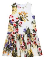 Dolce & Gabbana Kids robe à imprimé Giardino - Blanc