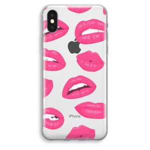 Bite my lip: iPhone XS Max Transparant Hoesje