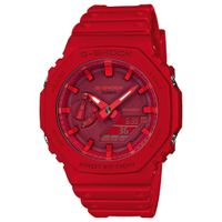 Casio G-Shock GA-2100-4AER Horloge Classic rood 45 mm - thumbnail