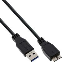 InLine 35420 USB 3.0 kabel, A naar Micro B, zwart, 2 m