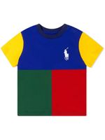 Ralph Lauren Kids t-shirt à design colour block - Vert