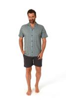 Heren shortama doorknoop Normann 10590503-52-Grijs