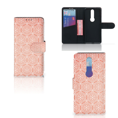 Nokia 4.2 Telefoon Hoesje Pattern Orange Nokia 4.2 Telefoon Hoesje Pattern Orange