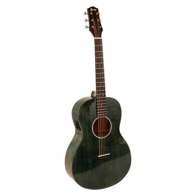 Fazley W120-PGR-P ColourTune elektrisch-akoestische westerngitaar groen met gigbag