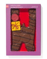 HEMA Handgedecoreerde Chocoladeletter Melk W 200gram