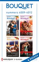 Bouquet e-bundel nummers 4009 - 4012 - Fleur van Ingen, Susan Stephens, Carol Marinelli, Sharon Kendrick, Abby Green - ebook - thumbnail