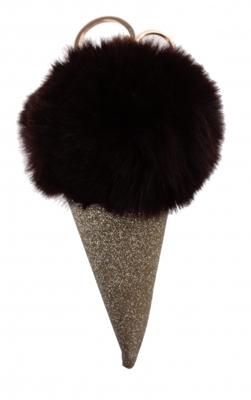 Kamparo sleutelhanger goud ijsje zwart 14 cm Kamparo sleutelhanger goud ijsje zwart 14 cm