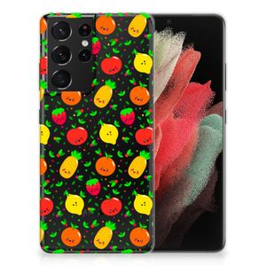 Samsung Galaxy S21 Ultra Siliconen Case Fruits