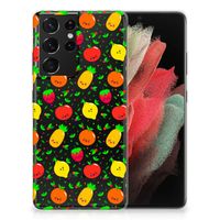 Samsung Galaxy S21 Ultra Siliconen Case Fruits - thumbnail