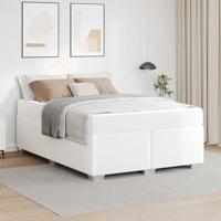 vidaXL Bedframe Anders Wit 140 x 200 cm Kunstleer