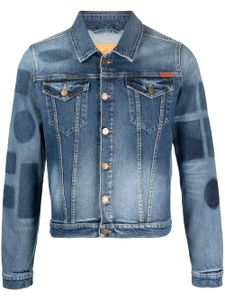 Martine Rose veste en jean à patch logo - Bleu