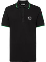 Plein Sport polo à patch logo SS - Noir - thumbnail