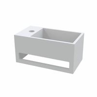 Best Design Fontein met Handdoekhouder Mona Solid Surface 33x18x16 cm