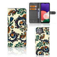 Wallet Case Samsung Galaxy A22 5G Barok Flower - thumbnail