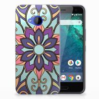 HTC U11 Life TPU Case Purple Flower