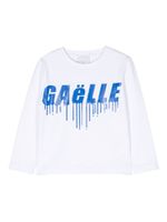 Gaelle Paris Kids t-shirt en coton à logo imprimé - Blanc - thumbnail