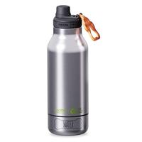 ASOBU - Dog Bowl Buddy - gerecyclede roestvrijstalen fles met 2 kommen zilver