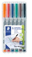 Viltstift Staedtler Lumocolor 315 non permanent M set ÃƒÆ' 6 stuks assorti - thumbnail