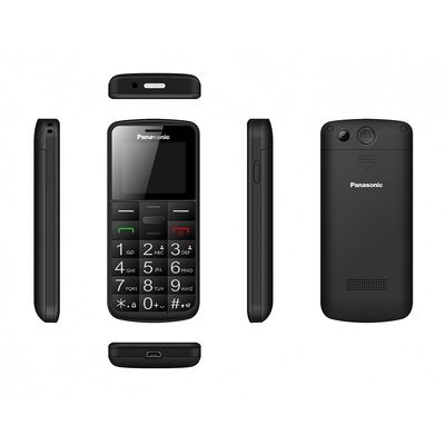 Panasonic KX-TU110 Senioren mobiele telefoon SOS-functie Zwart