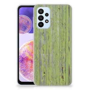 Samsung Galaxy A23 Bumper Hoesje Green Wood