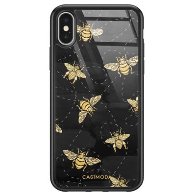 iPhone X/XS glazen hardcase - Bee yourself